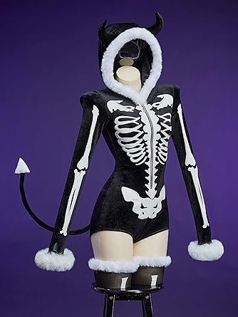 best gothic roleplay costumes - dark fantasy - Shop MEOWCOS Gothic Skeleton Bodysuit
